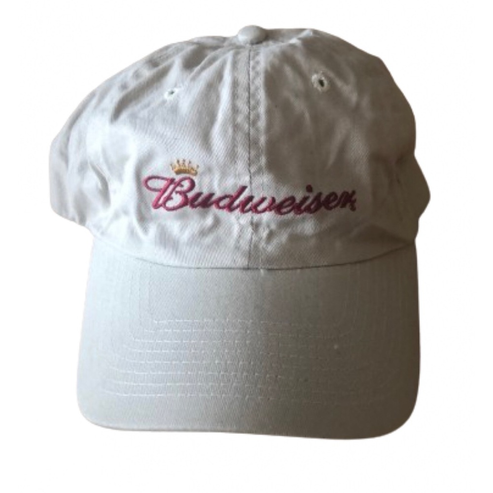 BUDWEISER CREAM COLOR LOGO CAP • OFFICIAL PRODUCT • OS • NWOT